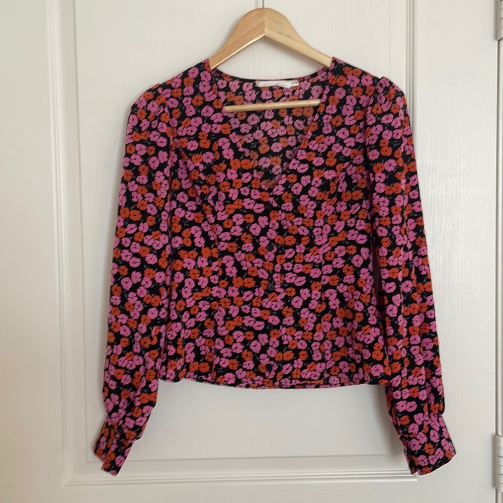 All in Favor Floral Blouse -XS